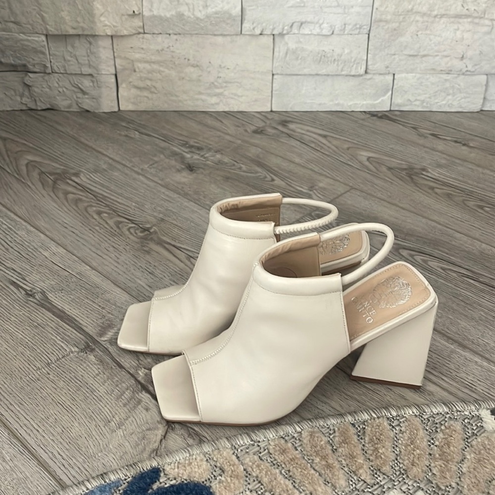 Cream mule sling back by Vince Camuto